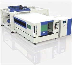 Avtomatik yuklash va tushirish tizimiga ega karbonli po'latdan yasalgan lazerli kesuvchi 1500 vattli CNC metall tolali lazerli kesish mashinasi